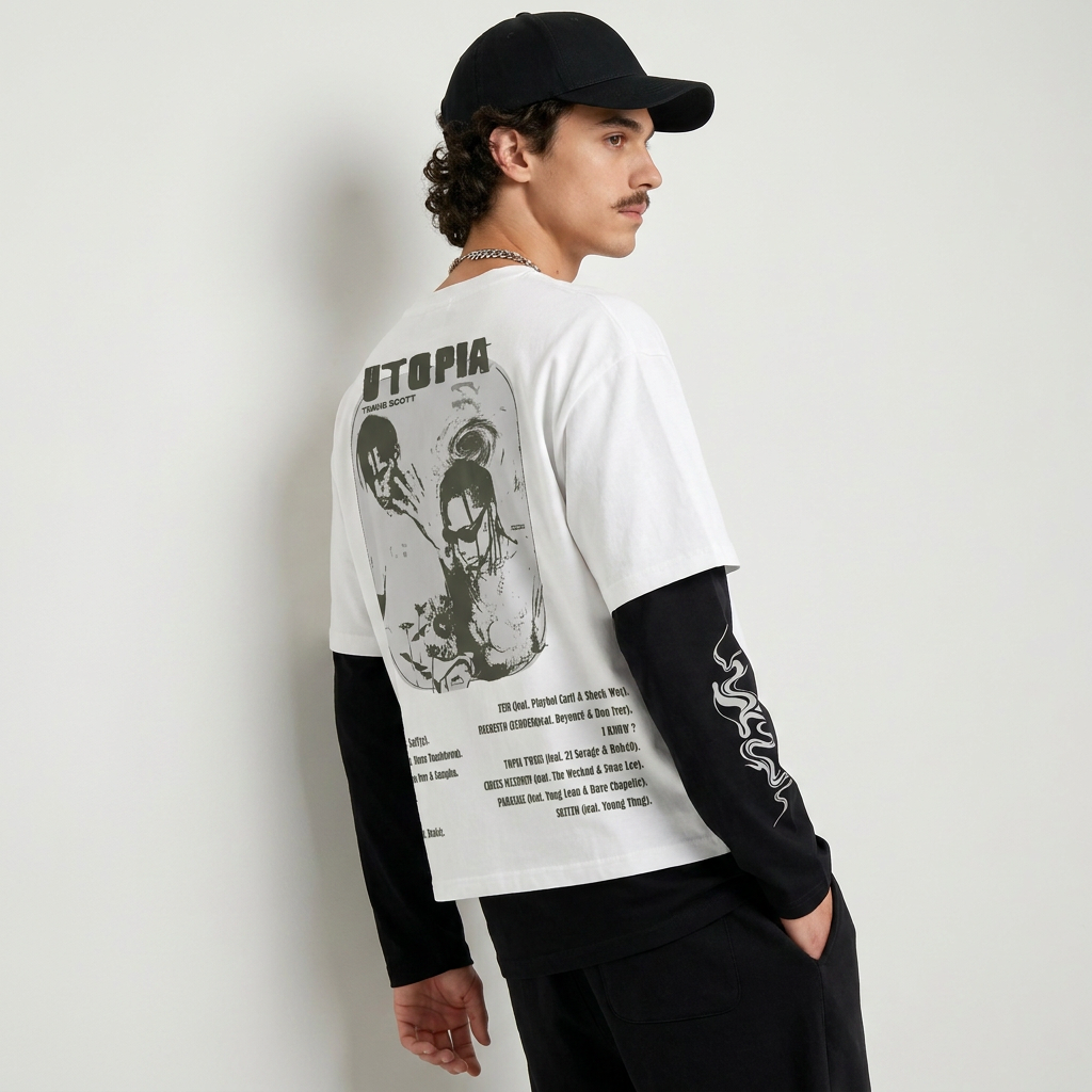 Travis Scott Utopia Chaos LS Tee