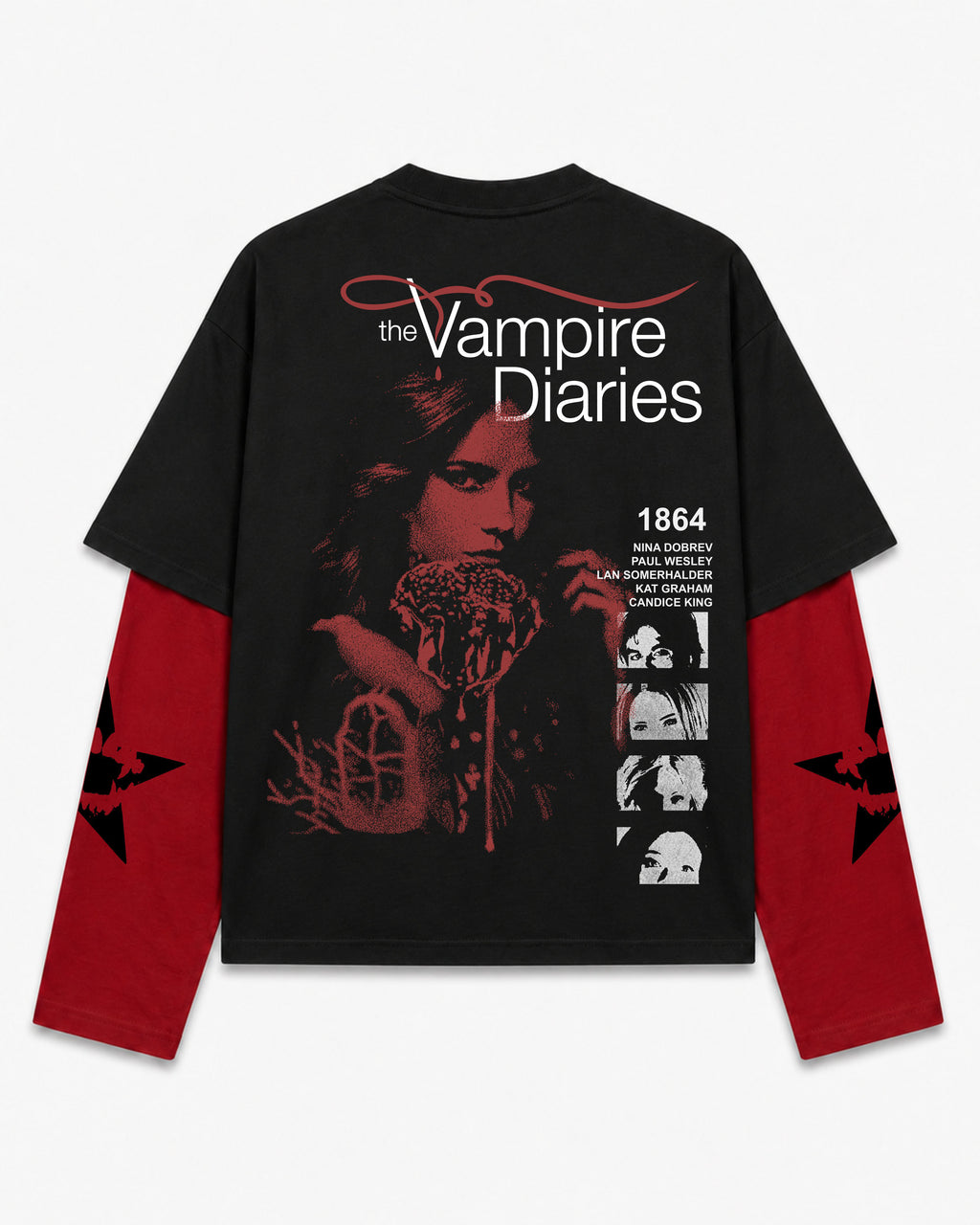 Vampire Diaries Oversized Layered Tee