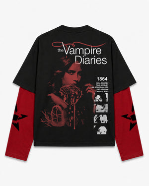 Vampire Diaries Oversized Layered Tee