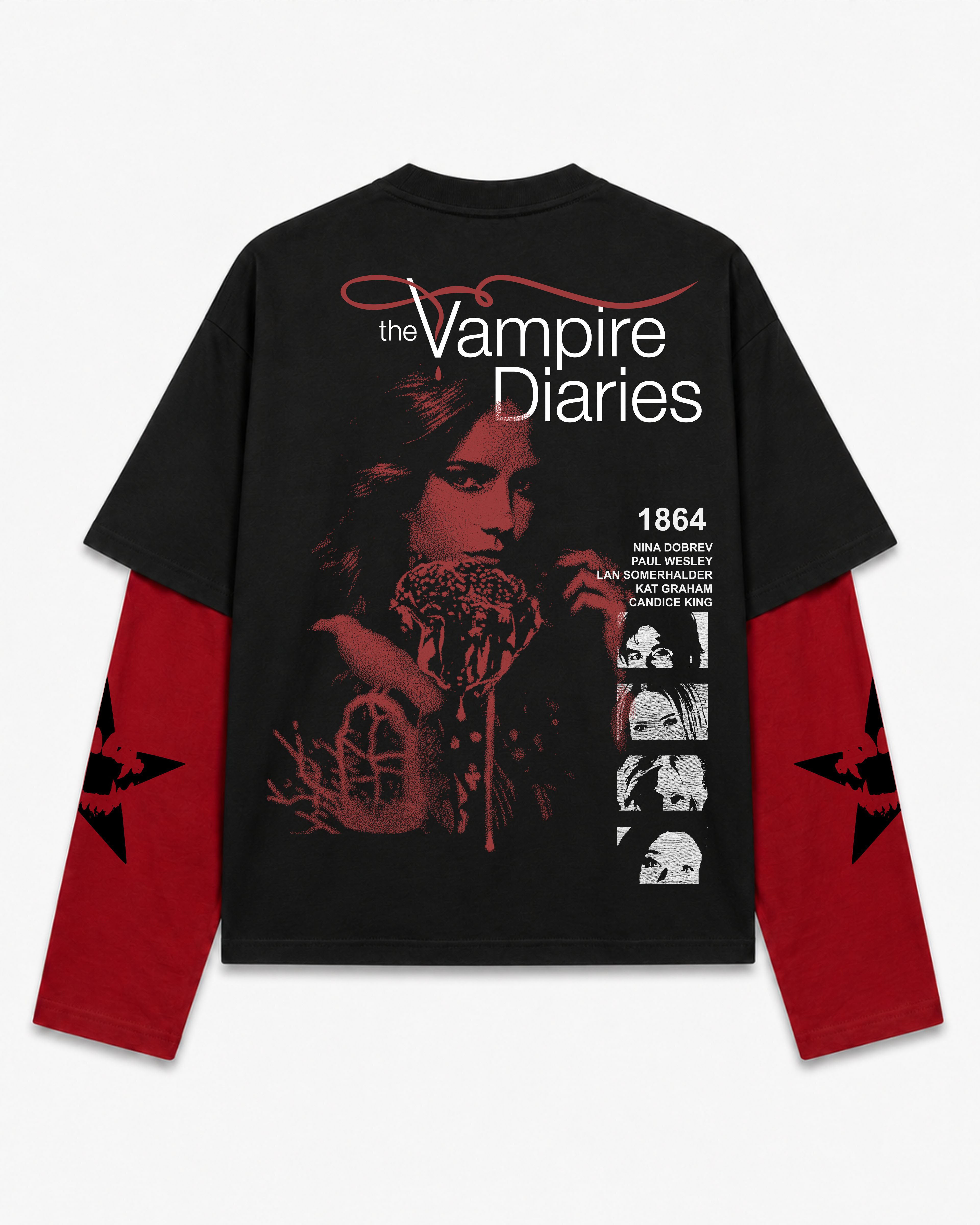 Vampire Diaries Oversized Layered Tee