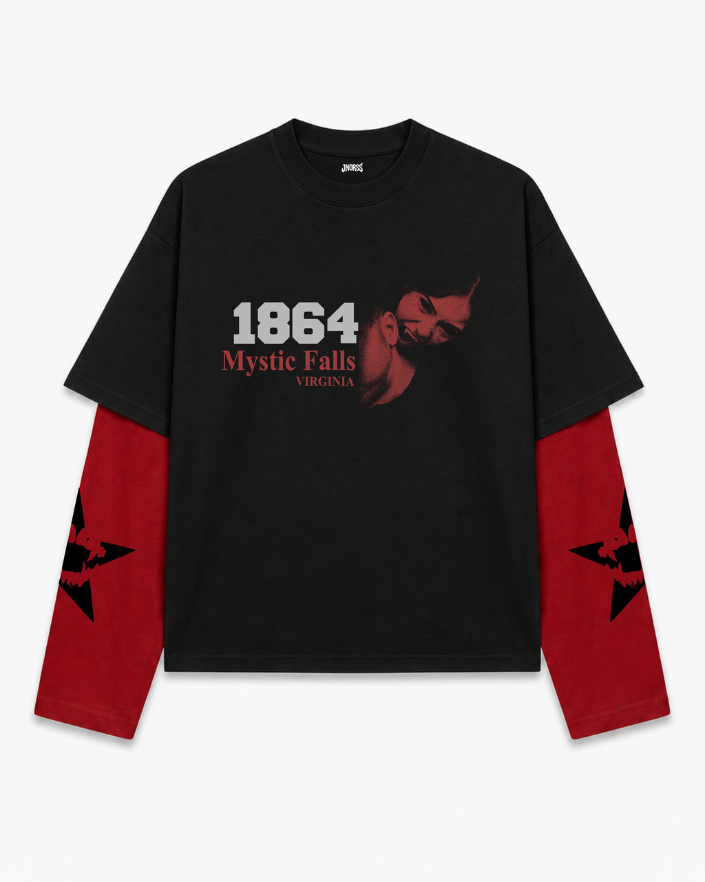 Vampire Diaries Oversized Layered Tee
